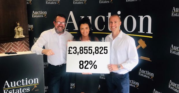 13th August auction raises £3,855,825 with an 82% success rate.